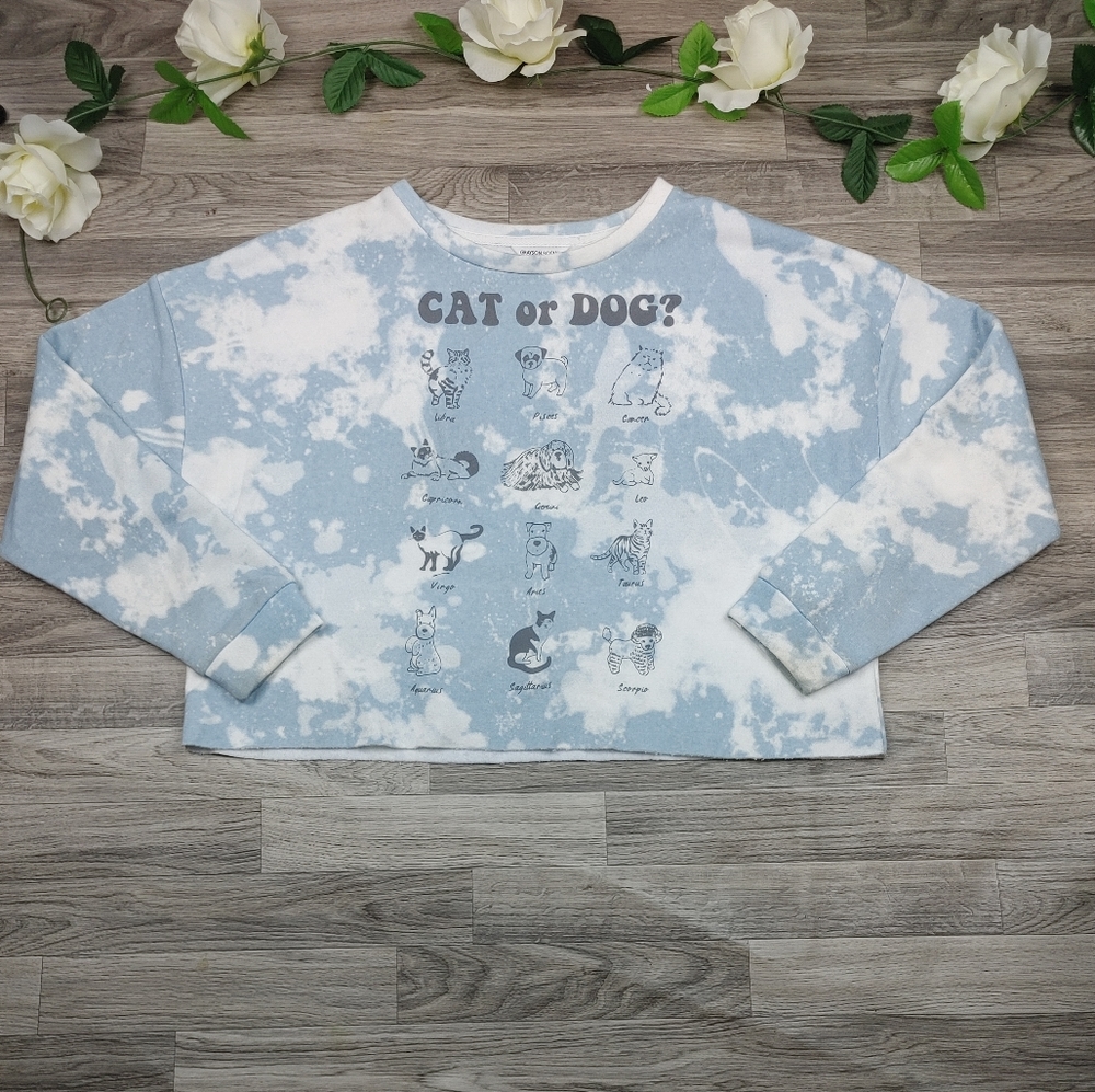 Grayson Social Sleepwear NWOT Cozy Pet Zodiac Crewneck